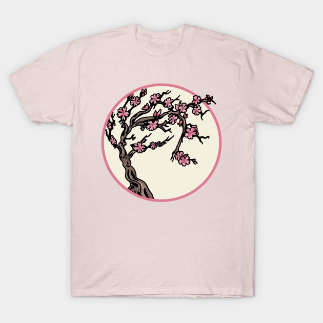 Cherry Blossom Tree T-Shirt by Slightly Unhinged